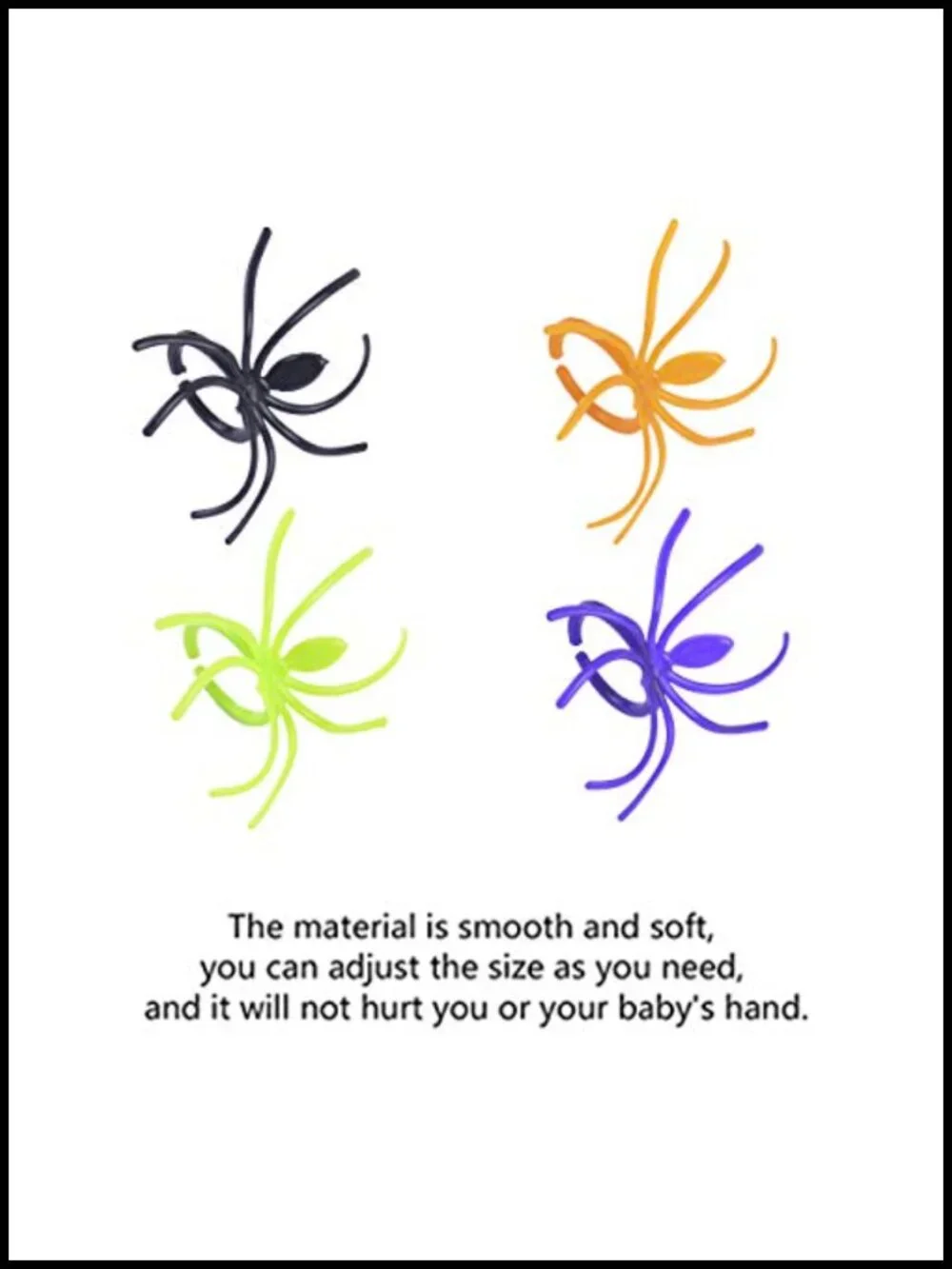 300 Pack Plastic Spider Rings Halloween Party Favors Costume Accessories Bulk
